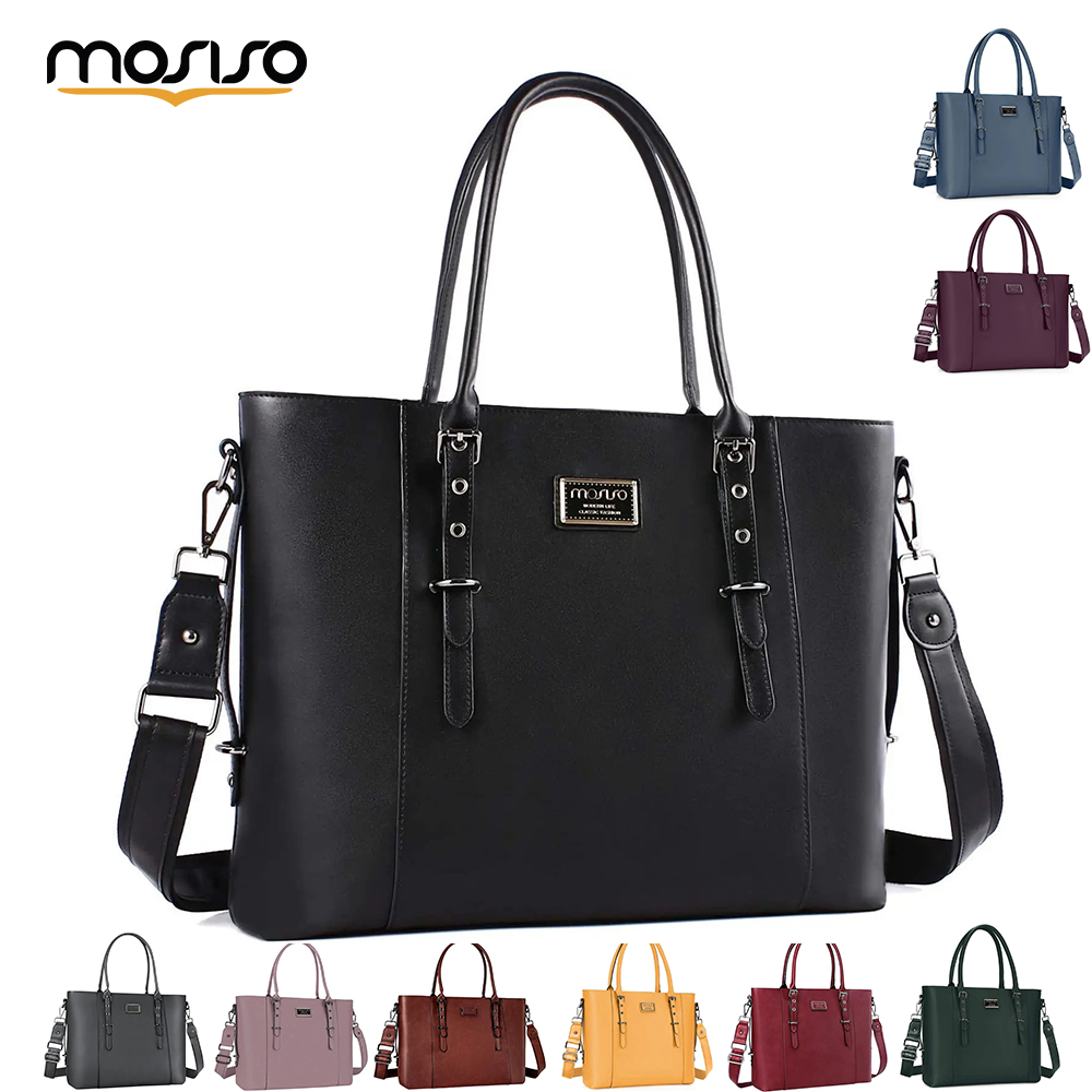 Laptop Bag Leather 15 - MOSISO Tote Bag per Donna MacBook