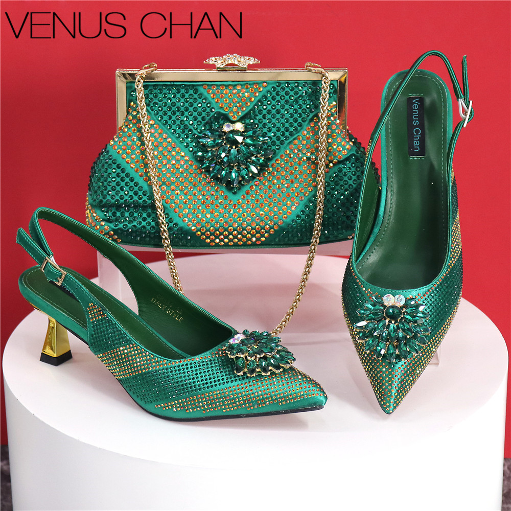 Luxury Bags And Shoes - 2025 Design italiano strass lusso colore