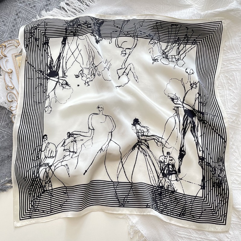 Sciarpa Piccola in Raso con Mo - Luxury Bags Drawing recensione e prezzo