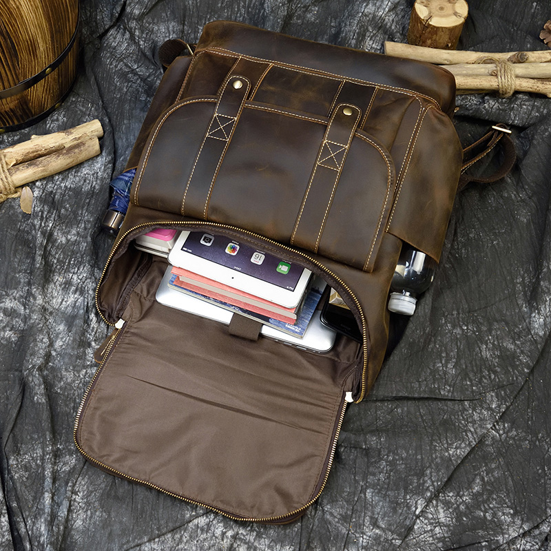 Zaino da viaggio in pelle Vint - Laptop Bag Leather 15 recensione e prezzo